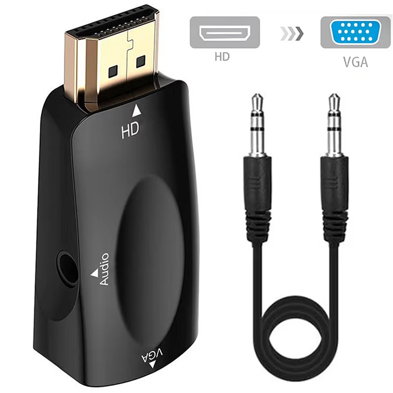 Transmission Jack Adapter - 1080P HD HDMI uyumlu VGA Kablo