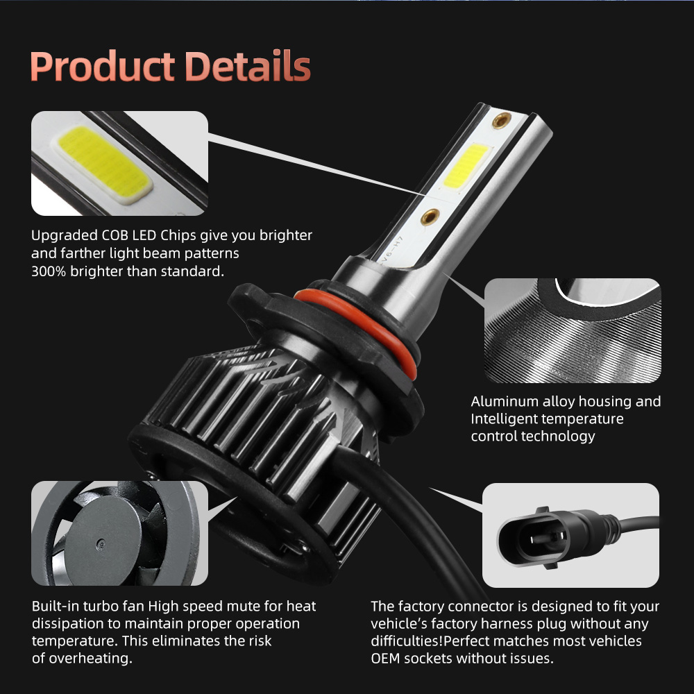 Araba Farlar 9012 HIR2 LED Far - Headlight Aiming Tool incelemesi ve fiyatı