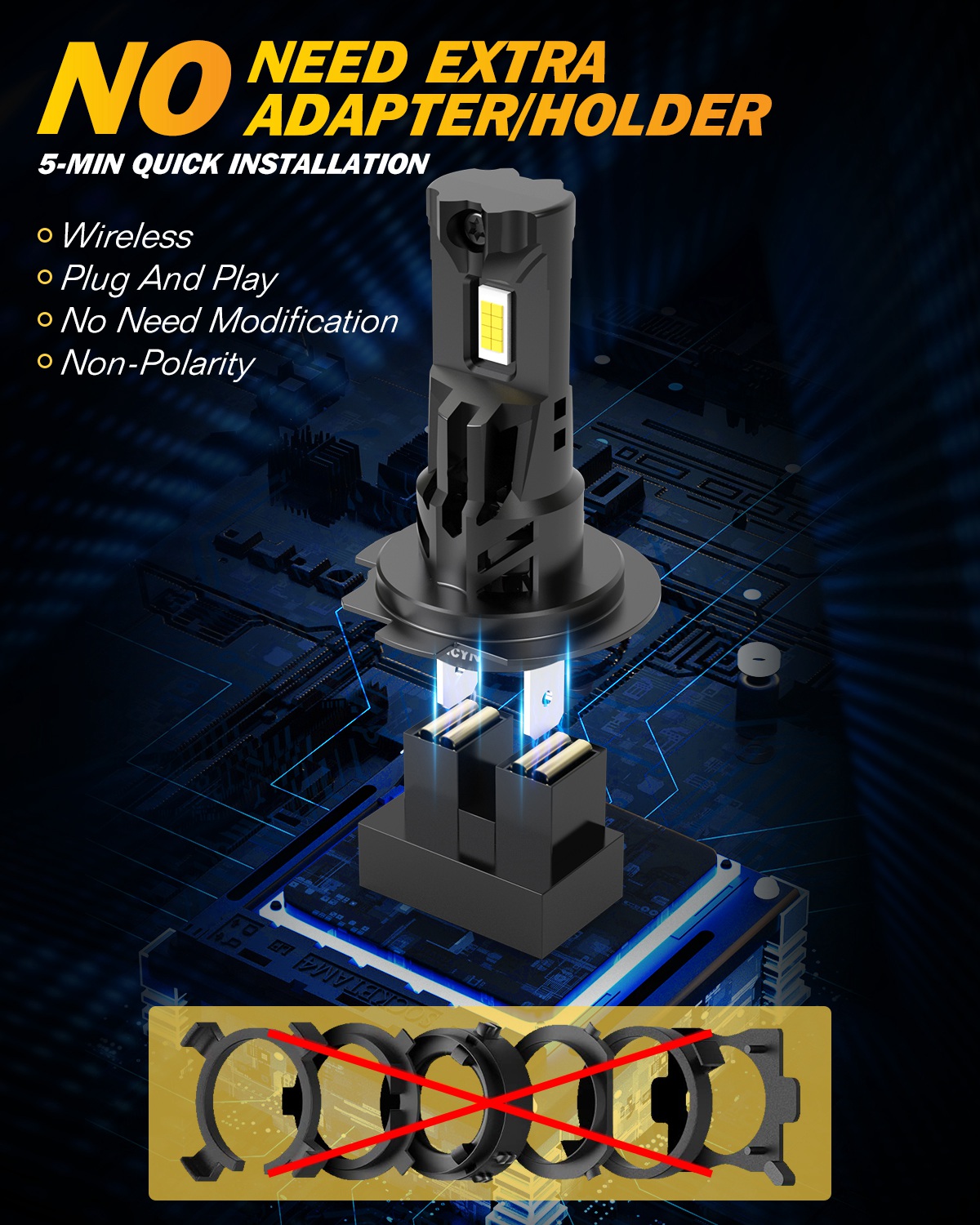 2x 22000LM 100W H7 LED araba k - Headlight Aiming Tool incelemesi ve fiyatı