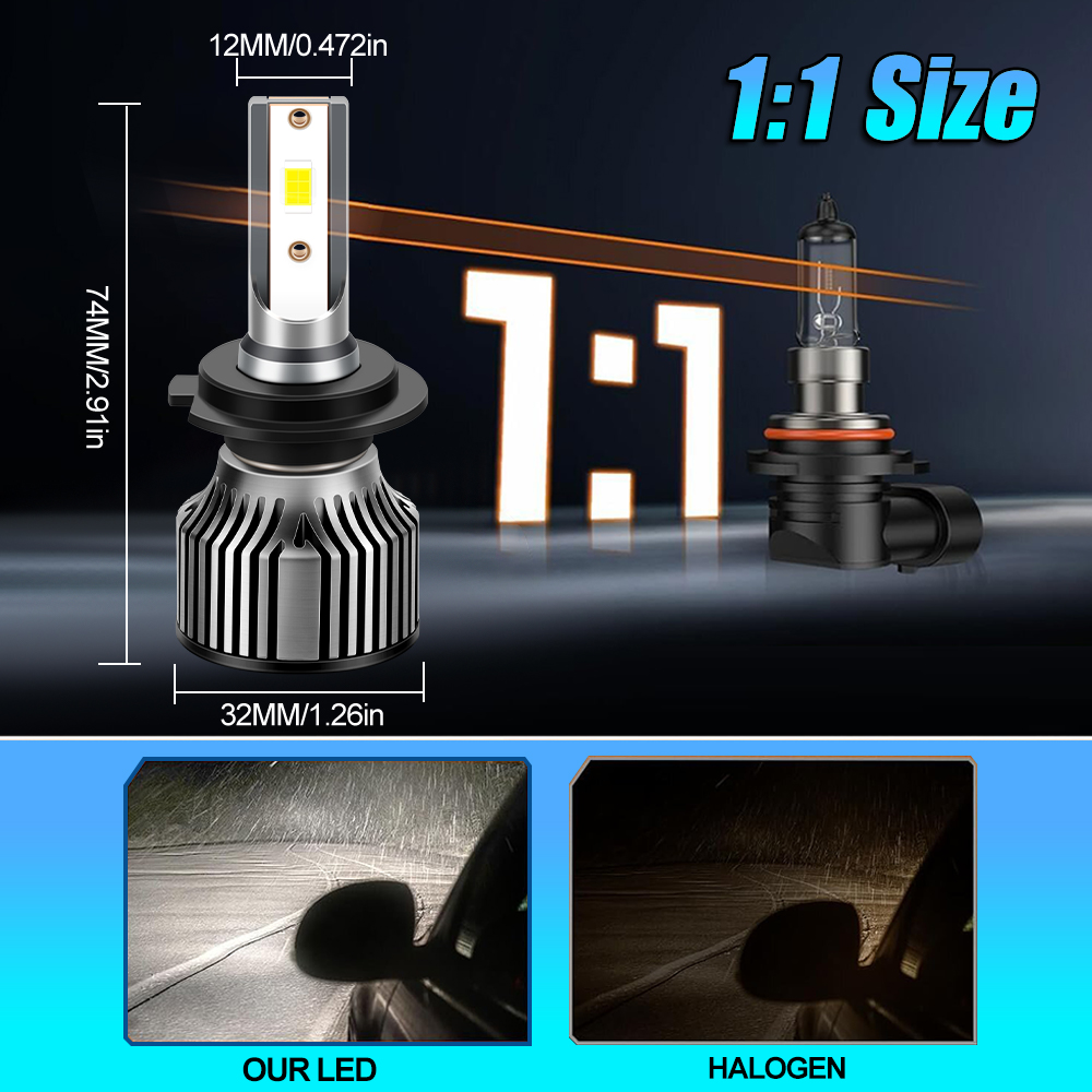 9012 Ford LED far 120W Ford ot - Headlight Aiming Tool incelemesi ve fiyatı
