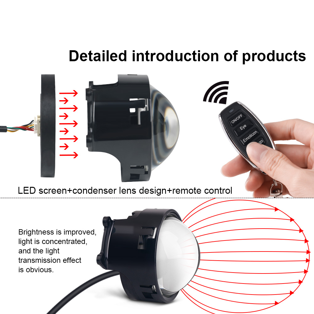 Araba dinamik şeytan gözü LED  - Headlight Aiming Tool incelemesi ve fiyatı